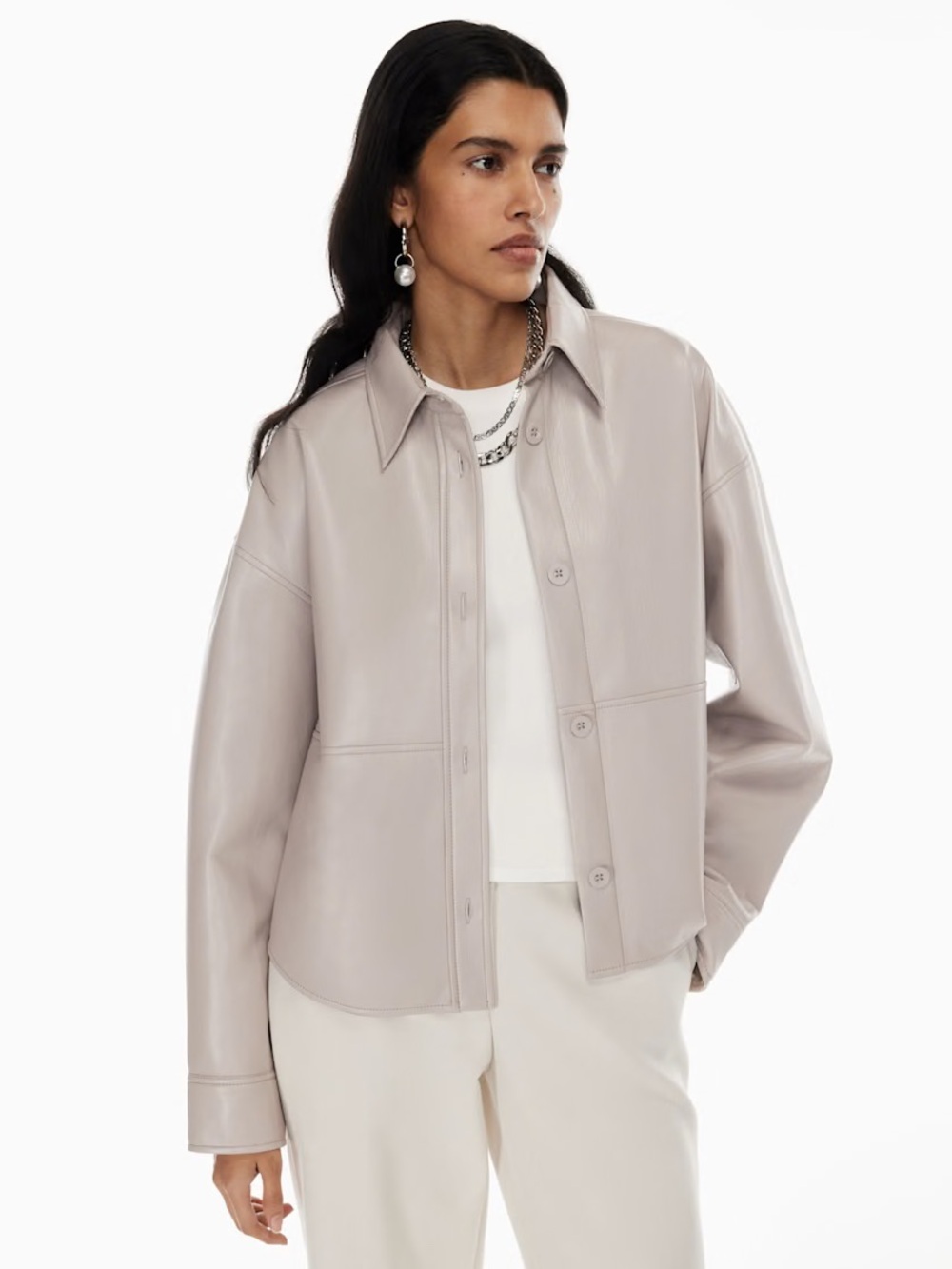 Aritzia Babaton Pelli Hip Shirt Jacket